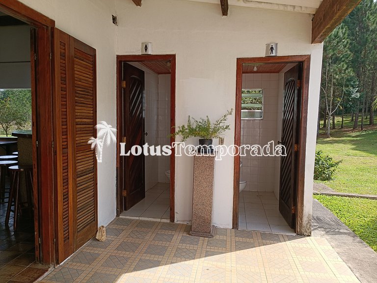 Sítio com 05 dormitórios, piscina aquecida e jogos LT0002