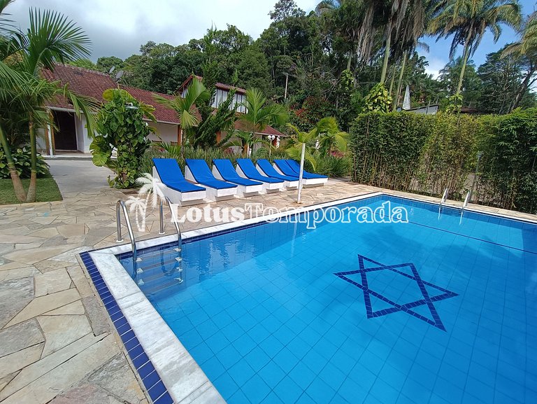 Sítio com 05 dormitórios, piscina aquecida e jogos LT0002