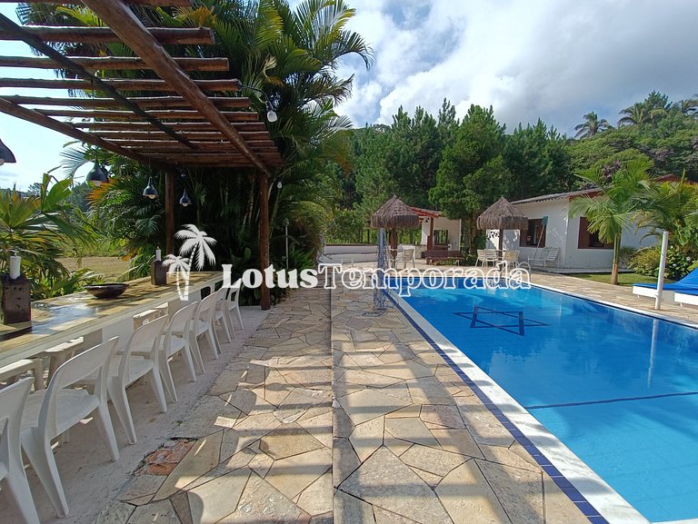 Sítio com 05 dormitórios, piscina aquecida e jogos LT0002