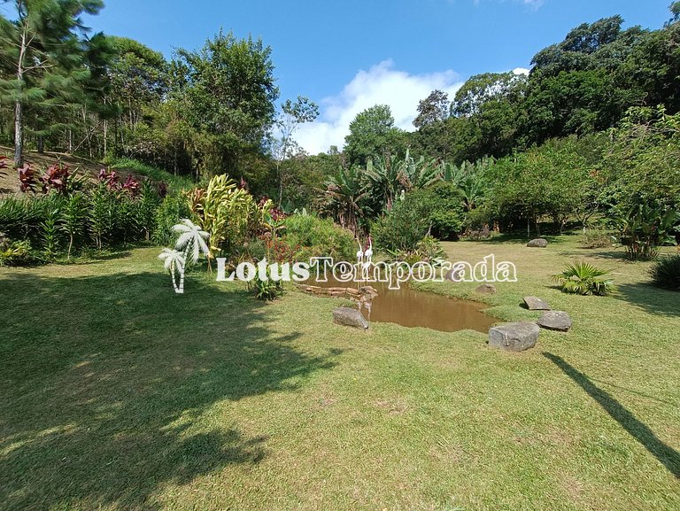 Sítio com 05 dormitórios, piscina aquecida e jogos LT0002