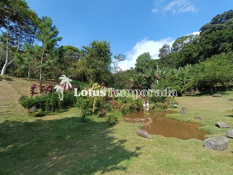 Sítio com 05 dormitórios, piscina aquecida e jogos LT0002