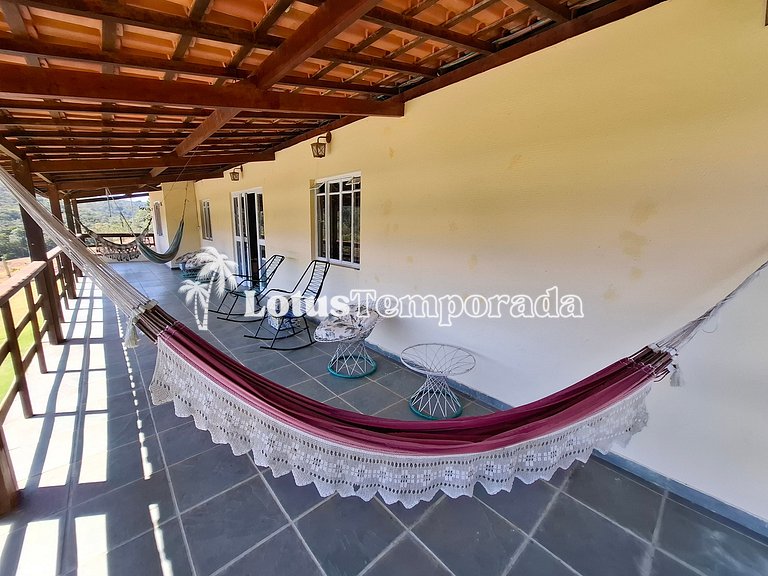 Sítio com 07 dormitórios, piscina e salão de jogos LT0042