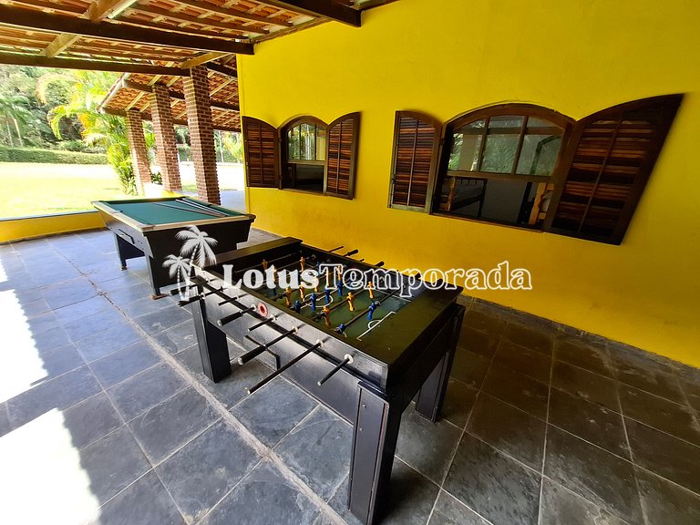 Chácara com piscina e lagos para pesca LT0001