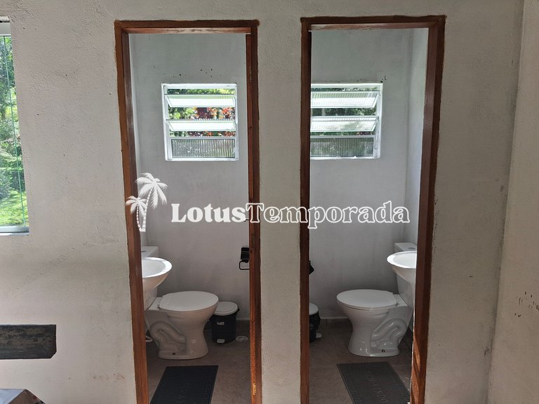 Chácara p/ 30 Pessoas: 05 dorms e piscina aquecida LT0011