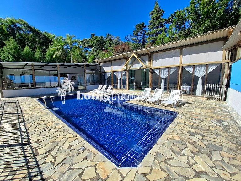 Sítio p/ Casamentos: 2 Salões, Lagos e Chalé Noivos LT0021