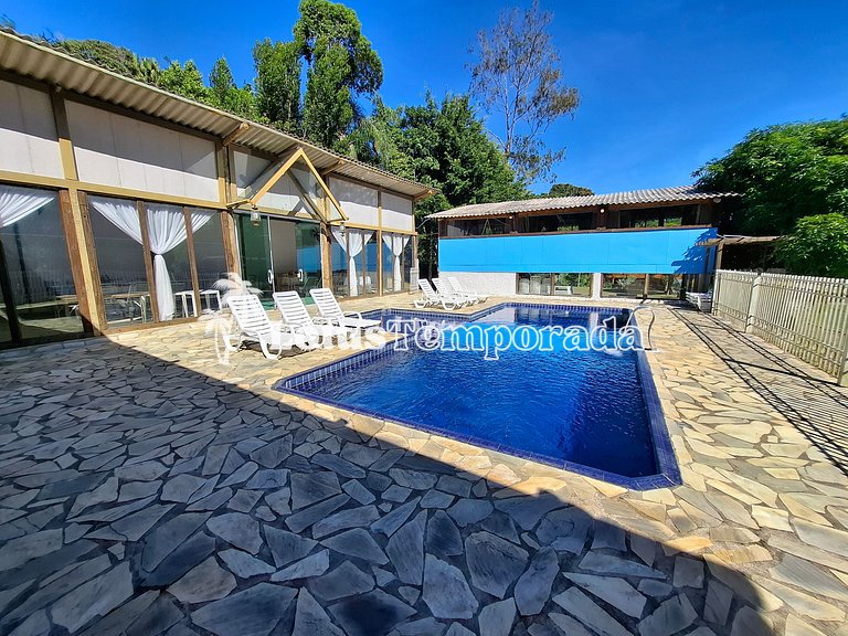 Sítio p/ Casamentos: 2 Salões, Lagos e Chalé Noivos LT0021