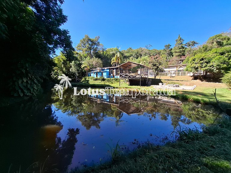 Sítio p/ Casamentos: 2 Salões, Lagos e Chalé Noivos LT0021