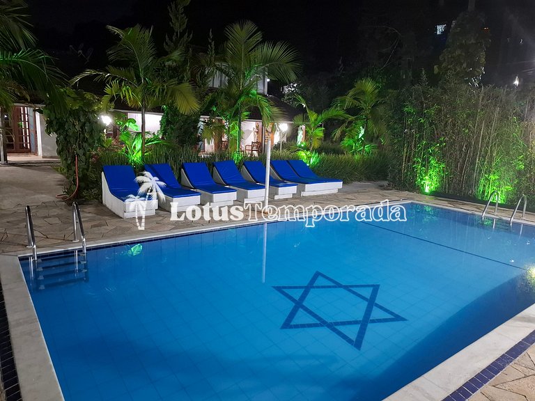 Sítio com piscina aquecida e salão de jogos LT0002