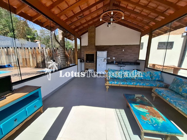 Chácara em Atibaia com Piscina e Jacuzzi em Cond. LT0078