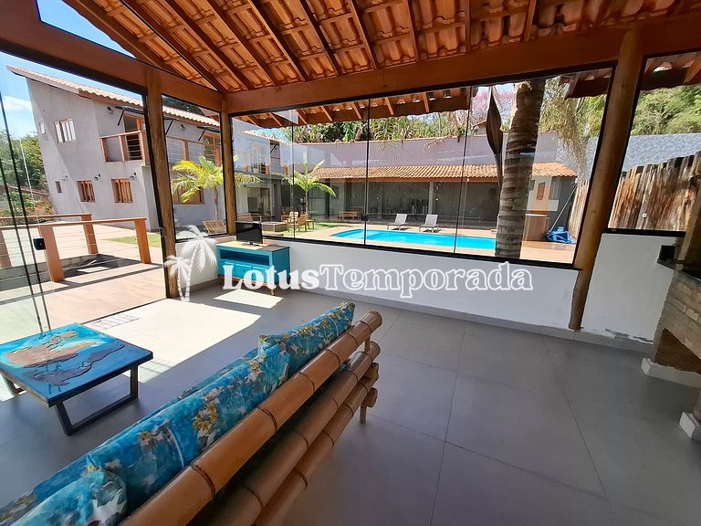 Chácara em Atibaia com Piscina e Jacuzzi em Cond. LT0078