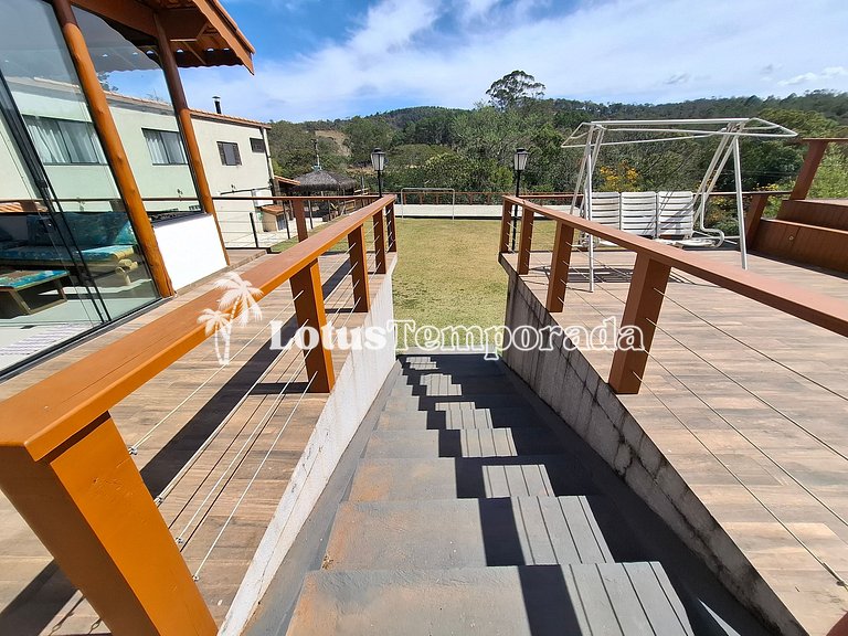 Chácara em Atibaia com Piscina e Jacuzzi em Cond. LT0078