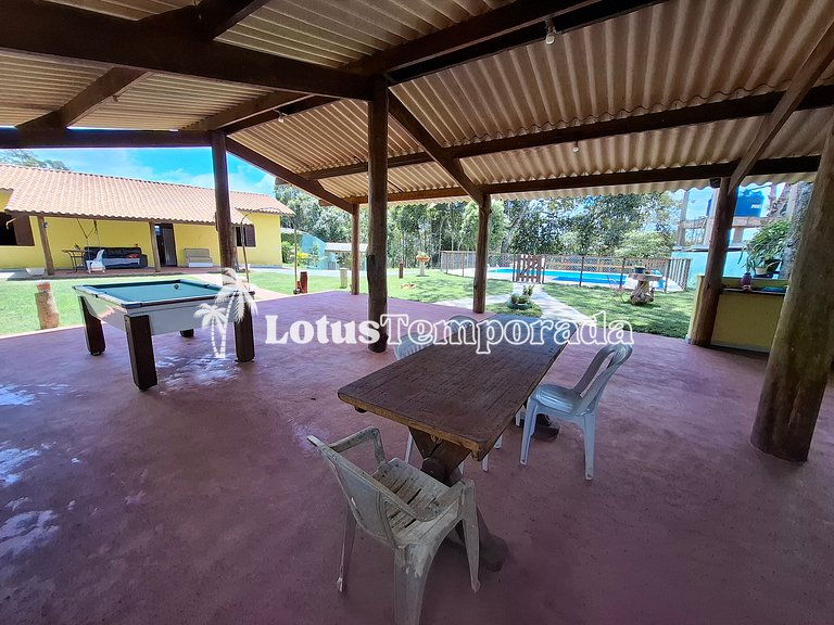 Chácara de temporada com piscina e Lazer LT0080