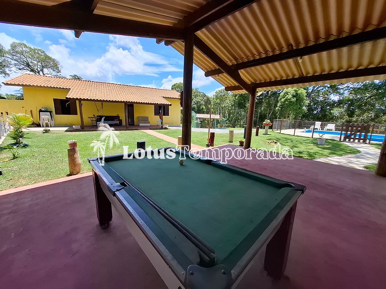Chácara de temporada com piscina e Lazer LT0080
