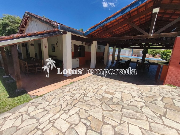 Sítio p/ Retiros: 60 Pessoas, 11 Dorms e Lazer LT0010