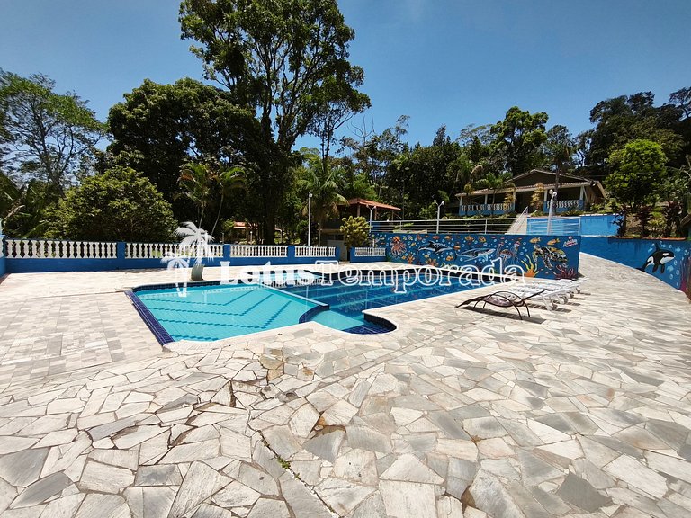 Sítio com piscina ampla, lago e área para eventos LT0027