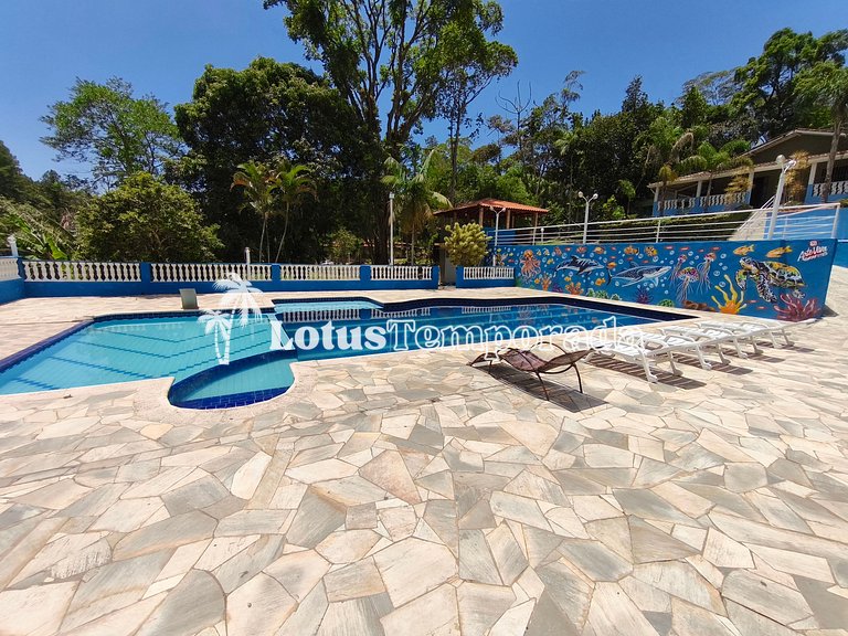 Sítio com piscina ampla, lago e área para eventos LT0027