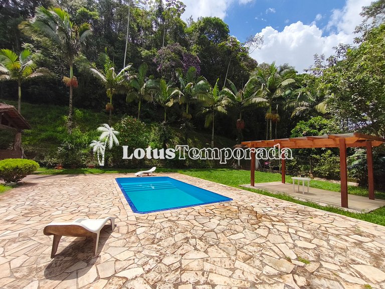 Sítio familiar com conforto, pesca e eventos LT0086