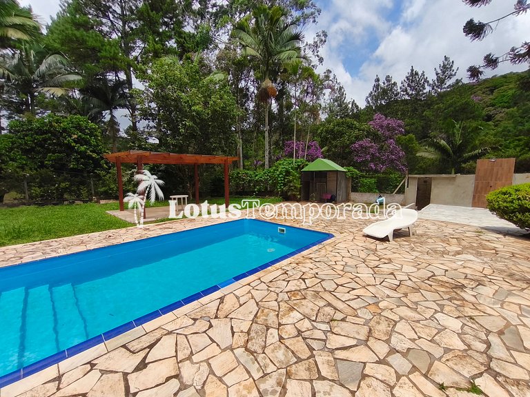 Sítio familiar com conforto, pesca e eventos LT0086