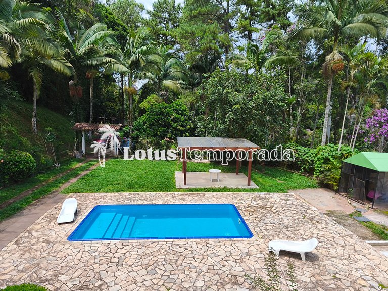 Sítio familiar com conforto, pesca e eventos LT0086