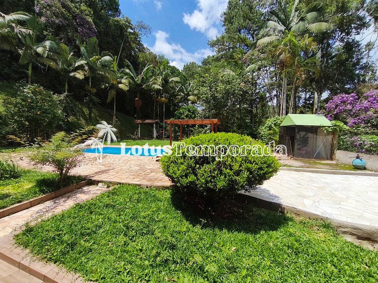 Sítio familiar com conforto, pesca e eventos LT0086