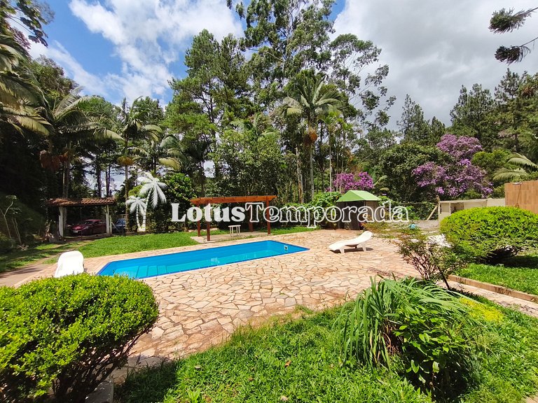 Sítio familiar com conforto, pesca e eventos LT0086