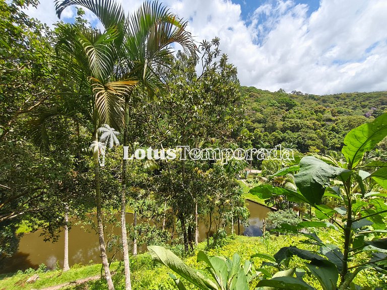 Sítio familiar com conforto, pesca e eventos LT0086