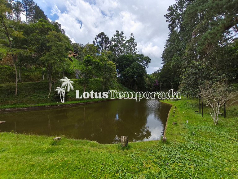 Sítio familiar com conforto, pesca e eventos LT0086