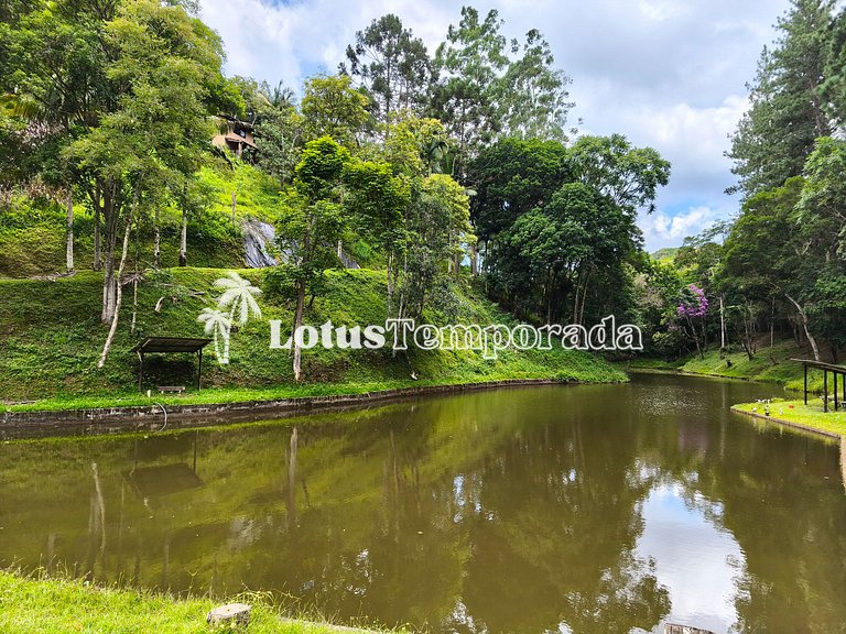 Sítio familiar com conforto, pesca e eventos LT0086