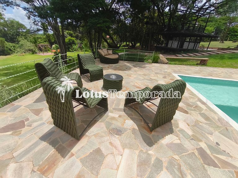 Chácara Alto Padrão c/ 7 Suítes, Eventos e Hospedagem LT0091