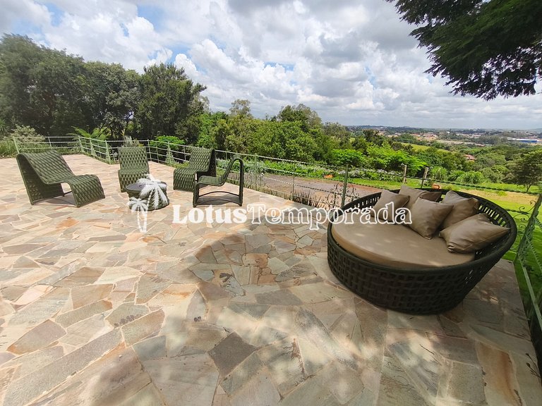 Chácara Alto Padrão c/ 7 Suítes, Eventos e Hospedagem LT0091