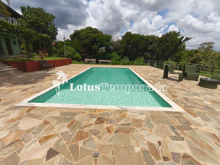 Chácara Alto Padrão c/ 7 Suítes, Eventos e Hospedagem LT0091