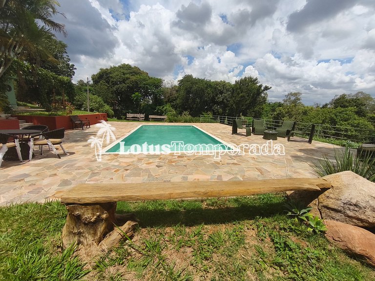 Chácara Alto Padrão c/ 7 Suítes, Eventos e Hospedagem LT0091