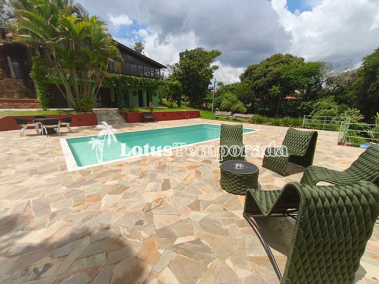 Chácara Alto Padrão c/ 7 Suítes, Eventos e Hospedagem LT0091