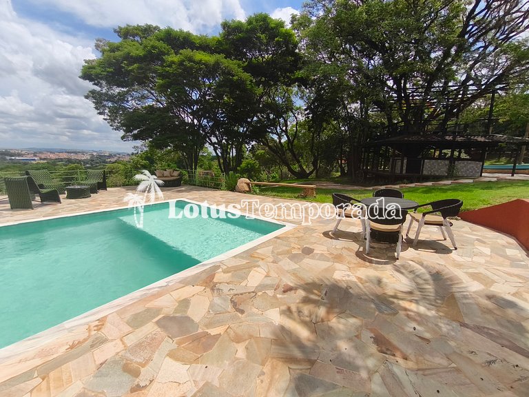 Chácara Alto Padrão c/ 7 Suítes, Eventos e Hospedagem LT0091