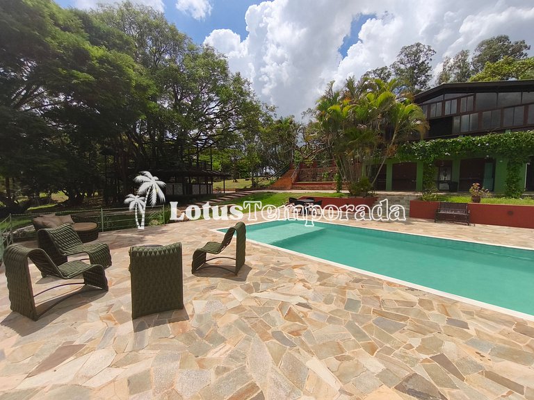 Chácara Alto Padrão c/ 7 Suítes, Eventos e Hospedagem LT0091