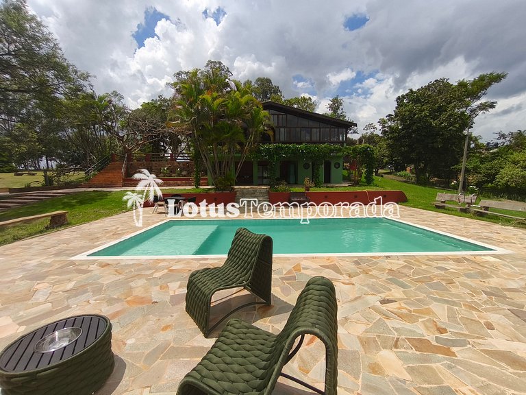 Chácara Alto Padrão c/ 7 Suítes, Eventos e Hospedagem LT0091