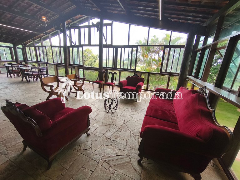 Chácara Alto Padrão c/ 7 Suítes, Eventos e Hospedagem LT0091