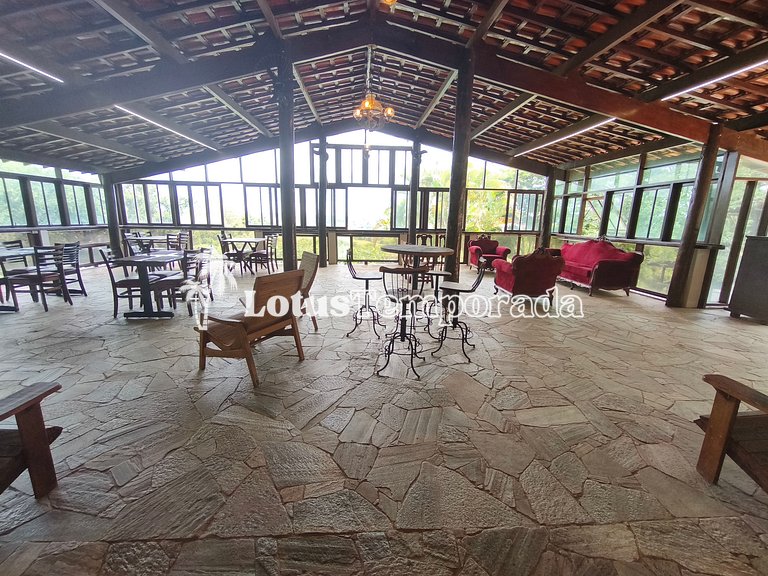 Chácara Alto Padrão c/ 7 Suítes, Eventos e Hospedagem LT0091