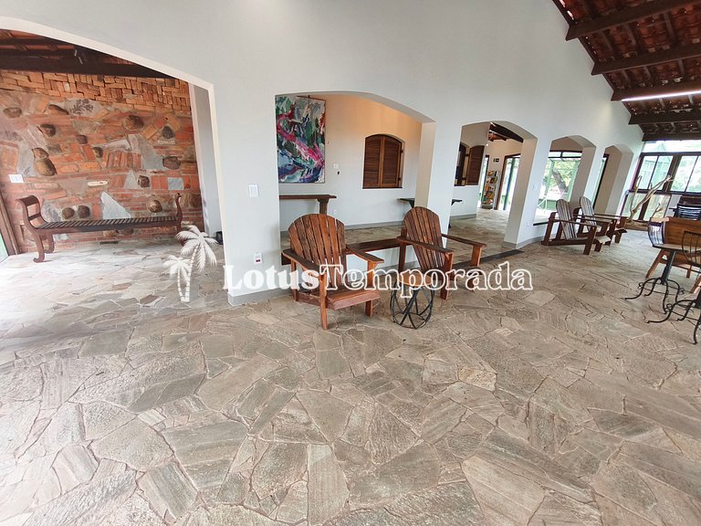 Chácara Alto Padrão c/ 7 Suítes, Eventos e Hospedagem LT0091