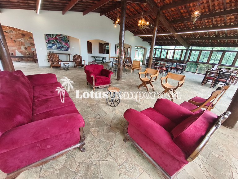 Chácara Alto Padrão c/ 7 Suítes, Eventos e Hospedagem LT0091