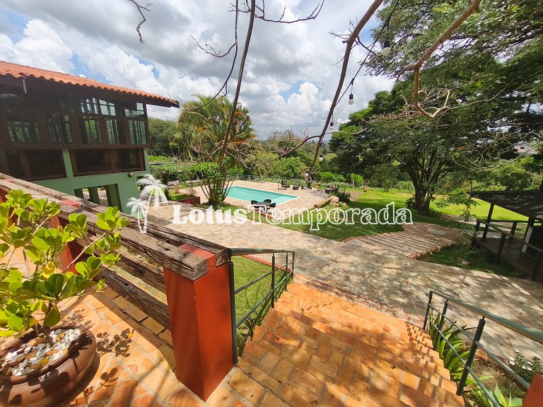 Chácara Alto Padrão c/ 7 Suítes, Eventos e Hospedagem LT0091