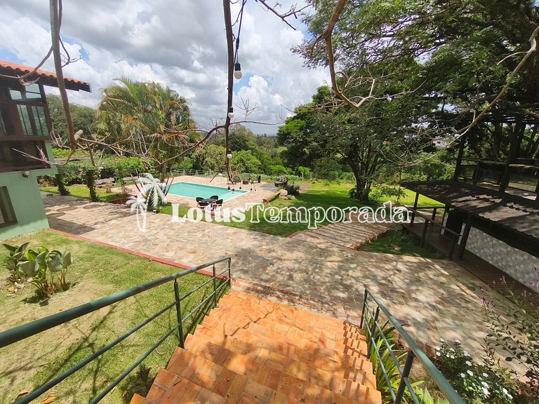 Chácara Alto Padrão c/ 7 Suítes, Eventos e Hospedagem LT0091