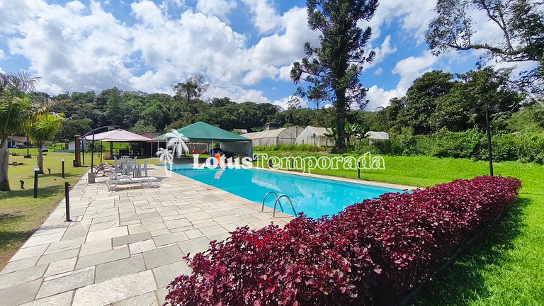 Chácara com 11 dorms. para fim de semana e eventos LT0087