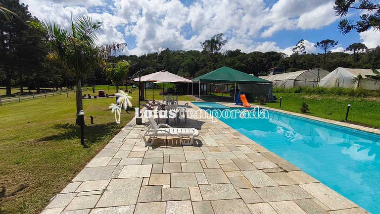 Chácara com 11 dorms. para fim de semana e eventos LT0087