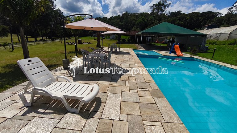 Chácara com 11 dorms. para fim de semana e eventos LT0087