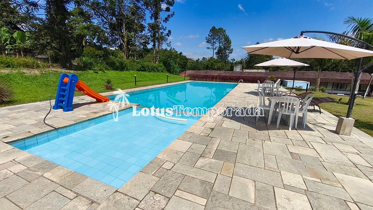 Chácara com 11 dorms. para fim de semana e eventos LT0087