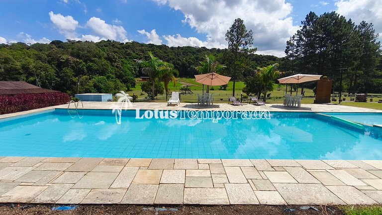 Chácara com 11 dorms. para fim de semana e eventos LT0087