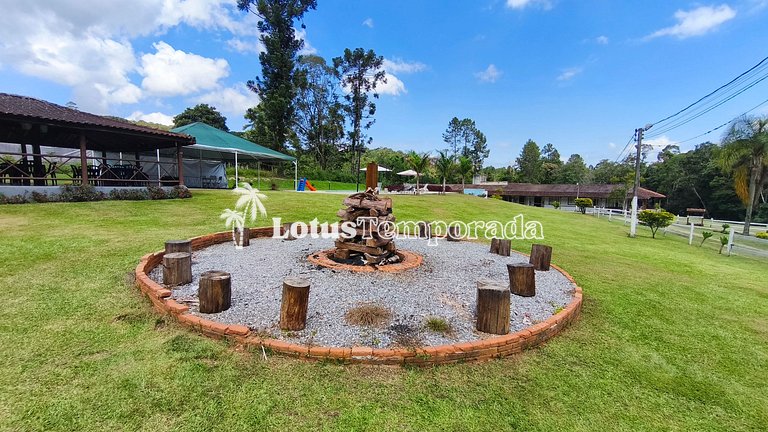 Chácara com 11 dorms. para fim de semana e eventos LT0087