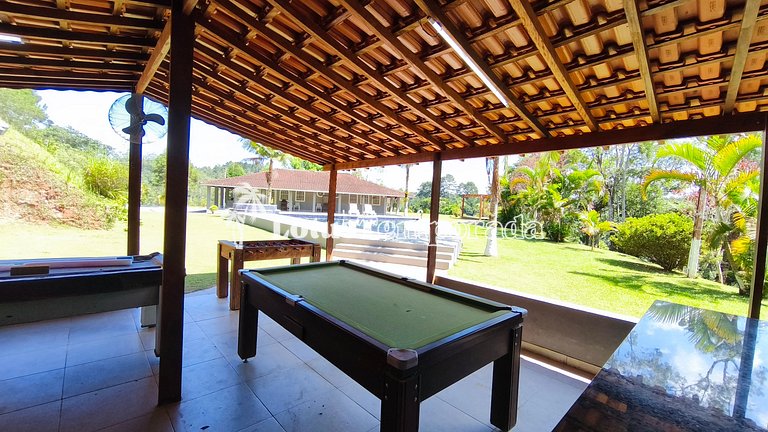 Sítio com piscina, ofurô e pesca esportiva LT0089