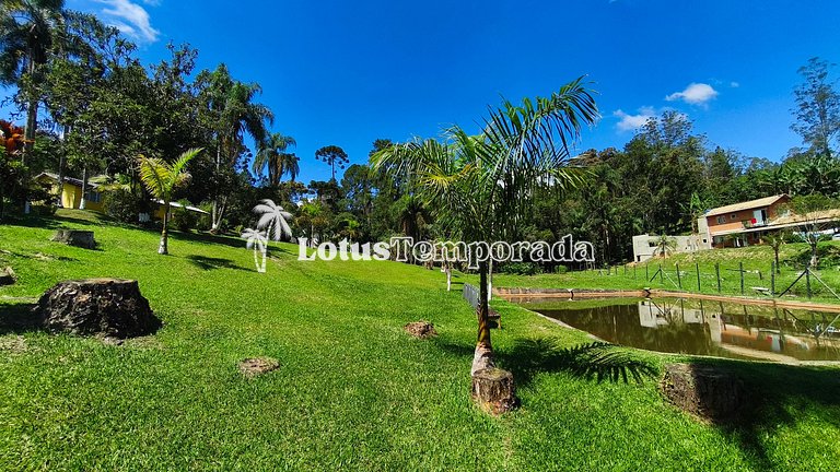 Sítio com piscina, ofurô e pesca esportiva LT0089